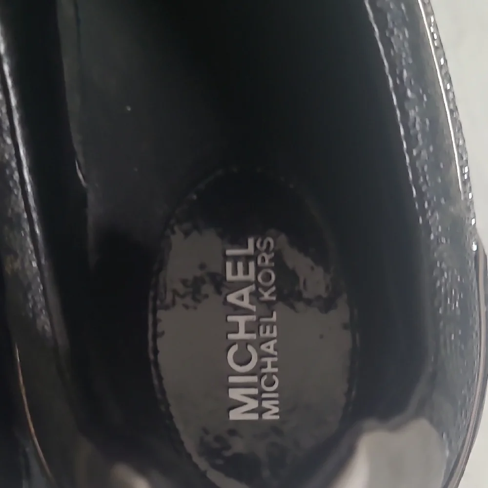 Michael Kors Black and Silver Sneakers with Metallic Accents - Picture 6 of 11